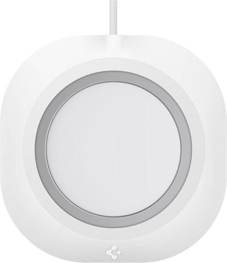 Spigen MagFit Pad Βάση Φόρτισης MagSafe σε Λευκό χρώμα