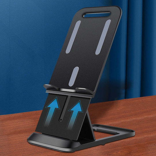 Hurtel Universal Foldable Βάση Γραφείου για Κινητό σε Μαύρο χρώμα