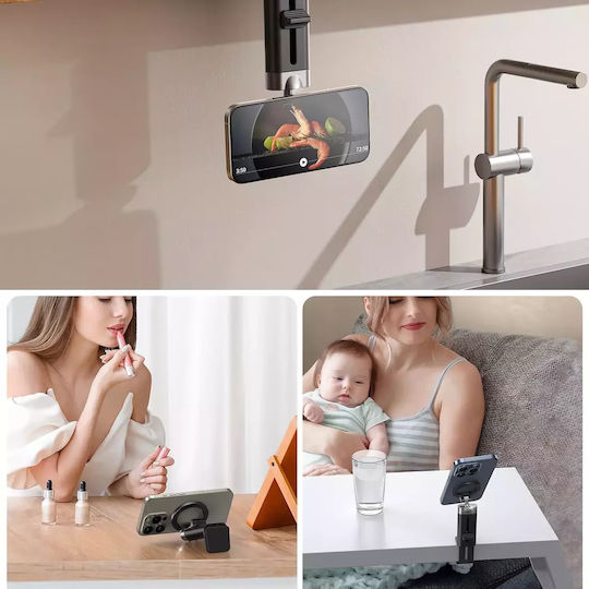 Joyroom Magnetic Бюрото за мобилен телефон в Черен цвят