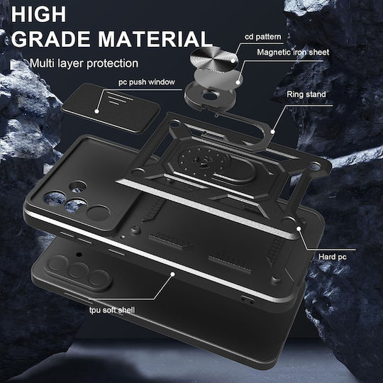 Techsuit Shield Back Cover Σιλικόνης / Πλαστικό Μαύρο (Xiaomi Poco F7 Pro - Techsuit)