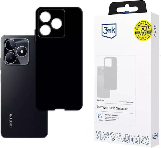 3MK Matt Back Cover Silicone Black (Realme C53)
