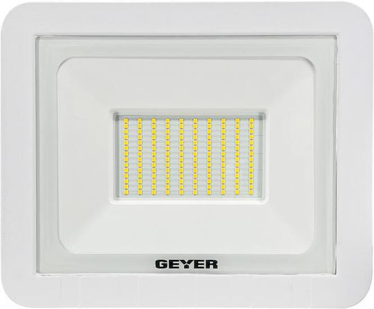 Geyer Στεγανός Προβολέας LED 100W Θερμό Λευκό 3000K IP65