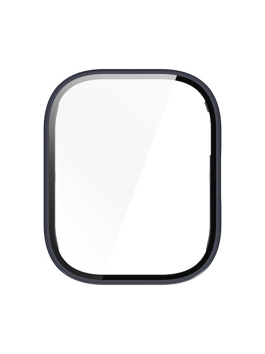 2 În 1 Husă Din Plastic Cu Geam Culoare Albastru Închis Pentru Xiaomi Redmi Watch 5 Active