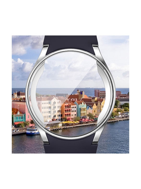 Προστασίας Silicone Case in Silver color for Samsung Galaxy Watch 7 (44mm)