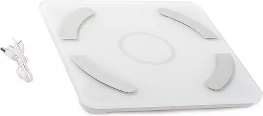 Intelligente Badezimmerwaage 180kg mit Körperfettmessung & Bluetooth Weiße 17088V