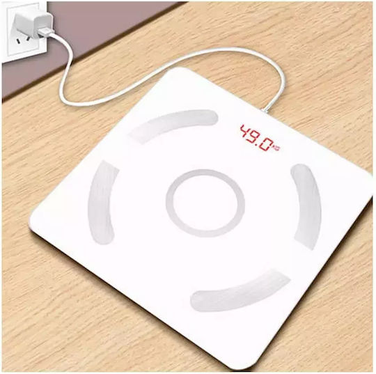 Intelligente Badezimmerwaage 180kg mit Körperfettmessung & Bluetooth Weiße 17088V