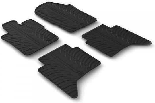 Lampa Set of Front and Rear Mats 4pcs Tray Type for Ford Ranger / Raptor 2022+ Black