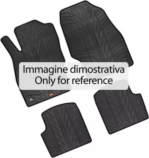 Mark Car Mats Raised Sides Rubber Citroen Jumpy 2016+ Peugeot Expert 2016+ Toyota Proace 04/2016+ Peugeot Traveller 04/2016+ Custom Black Colour Fastenings Lampa 3 Pieces