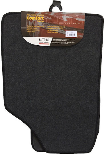 Auto Gs Set of Front and Rear Mats Universal 5pcs Gray