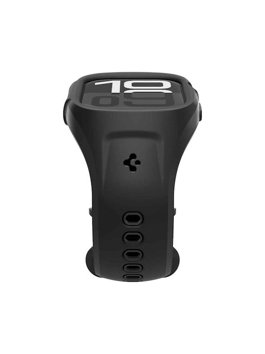 Spigen Liquid Air Pro Matte Silikonhülle in Schwarz Farbe für Apple Watch 10 46 mm