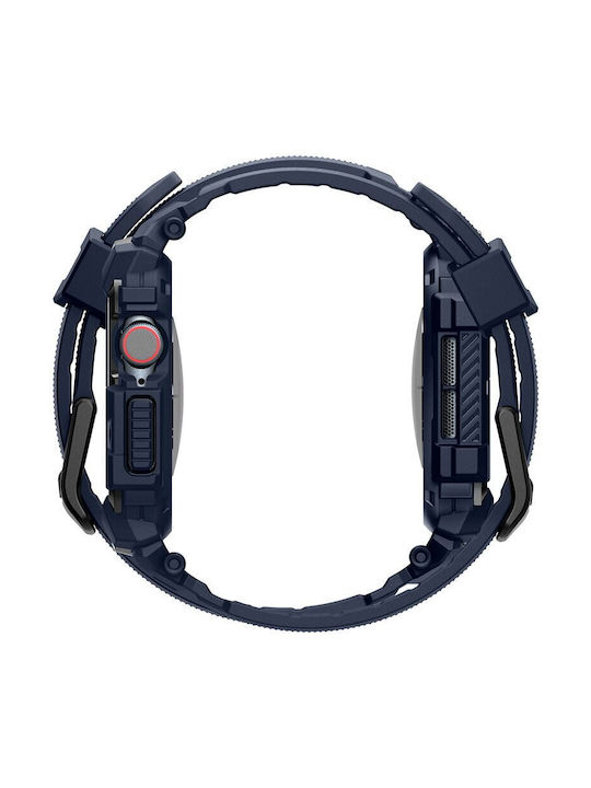 Spigen Rugged Armor Pro Carcasă de Silicon în culoarea Albastru pentru Apple Watch 10 42mm