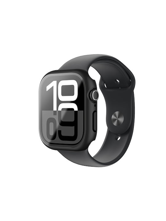 AmazingThing Radix Silicone Case in Black color for Apple Watch 46mm