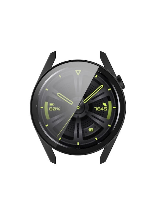 Techsuit Defense360 Pro Plastikhülle mit Glas in Schwarz Farbe für Huawei Watch GT 3 (42mm)