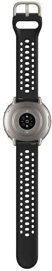 Amazfit Active 2 Stainless Steel 44mm Smartwatch with Heart Rate Monitor (Black)