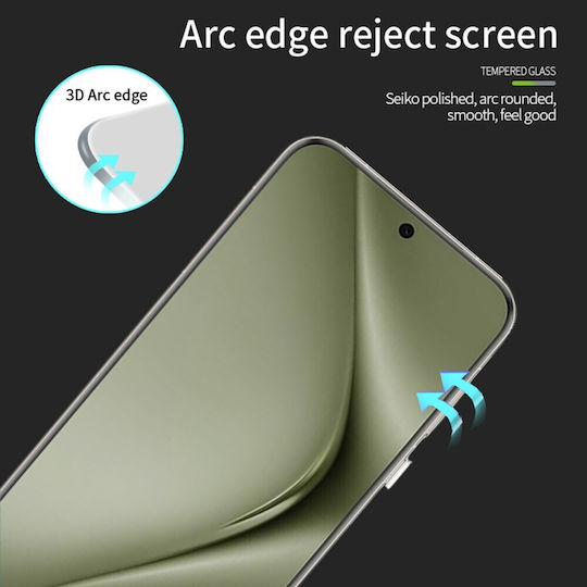 Full Glue Full Face Tempered Glass Μαύρο (Huawei Pura 70 Pro)