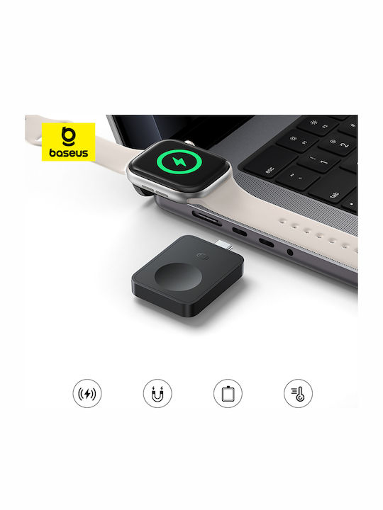 Baseus Magpro Wearable Charger Apple Watch Blackς