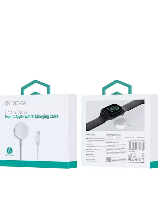 Devia EA399 Wearable Charger Apple Watch Whiteς