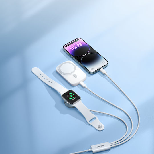 Joyroom Wearable Charger Apple Watch Whiteς