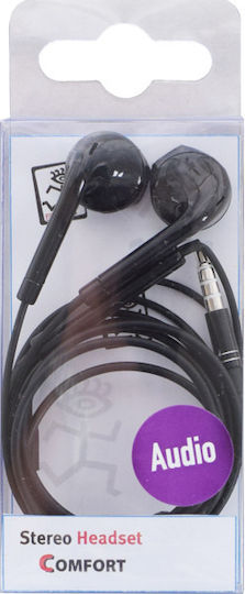 2GO Comfort În ureche Handsfree cu Mufă 3.5mm Negru