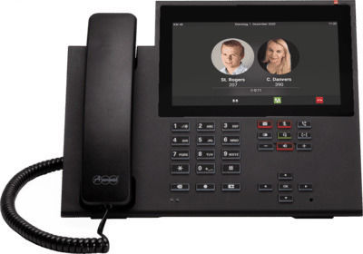 Auerswald COMfortel D-600 Verkabelt IP-Telefon mit 6 Linien in Schwarz
