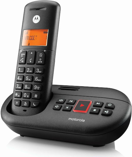 Motorola E211 Ασύρματο Τηλέφωνο Μαύρο