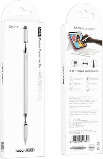 Hoco GM111 Touch Stylus in White color