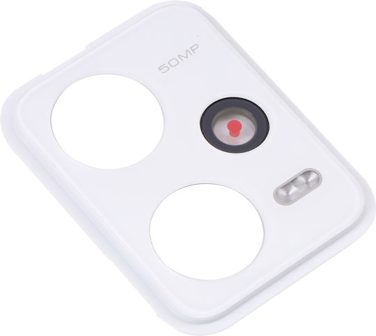 Τζαμάκι Κάμερας με Πλαίσιο Λευκό για Redmi Note 12 Pro 5G