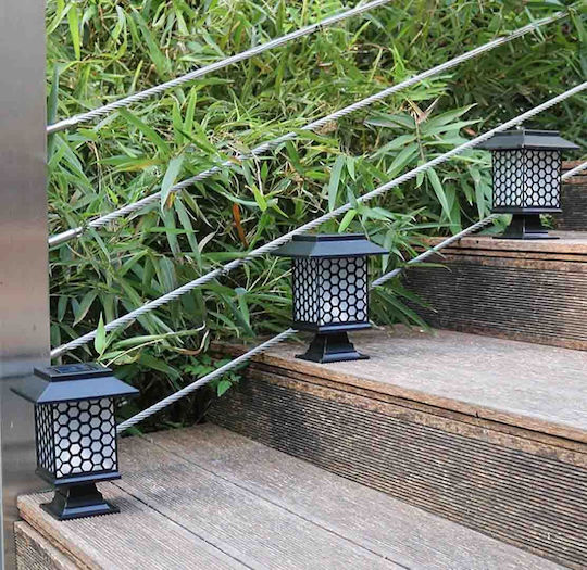 Uncle George Spiked Solar Light Traffic light Warm White with Photocell