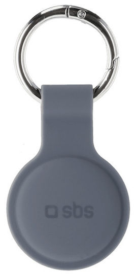 SBS Keyring Калъф за ключодържател Силикон за AirTag Dark Gray
