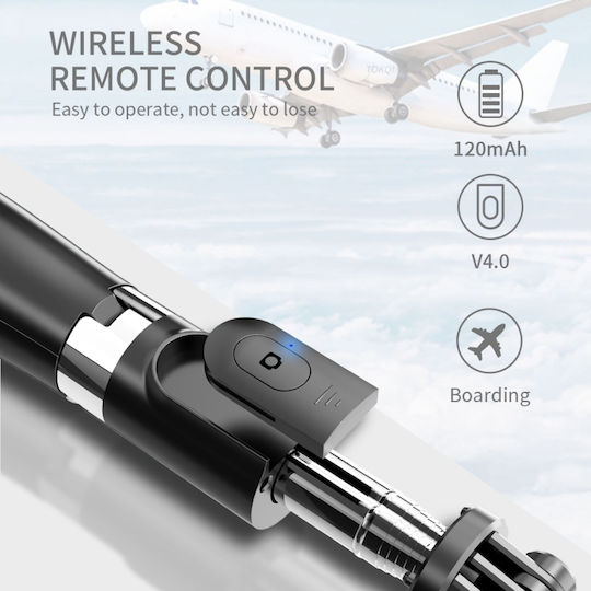 L02 Selfie Stick Trepied Pentru Telefon Mobil Bluetooth Negru