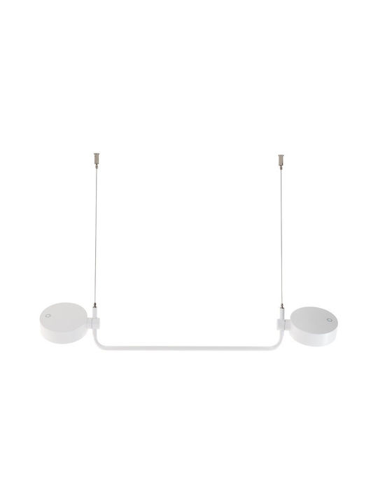 Zafferano Waterproof Outdoor Hanging Ceiling Light with Integrated LED in White Color LD1153B3
