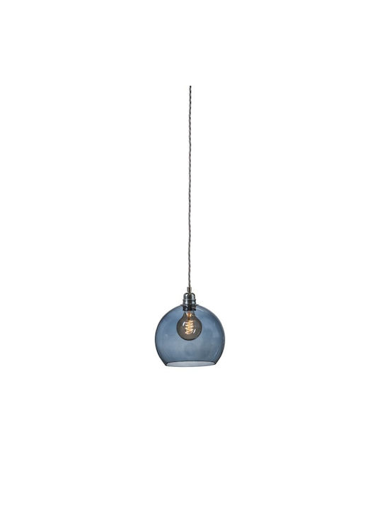 Ebb & Flow Pendant Light Turquoise with Socket E27 22x22cm