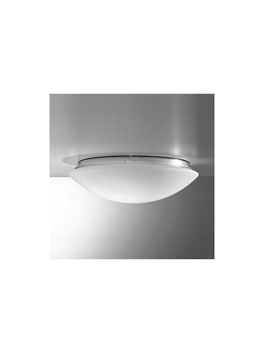 Zafferano Outdoor Ceiling Flush Mount with Integrated LED in White Color LD6113NEK27
