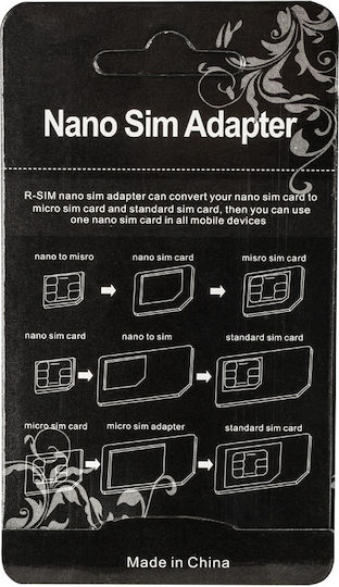 M-Life 3in1 Adaptor SIM în culoarea Negru