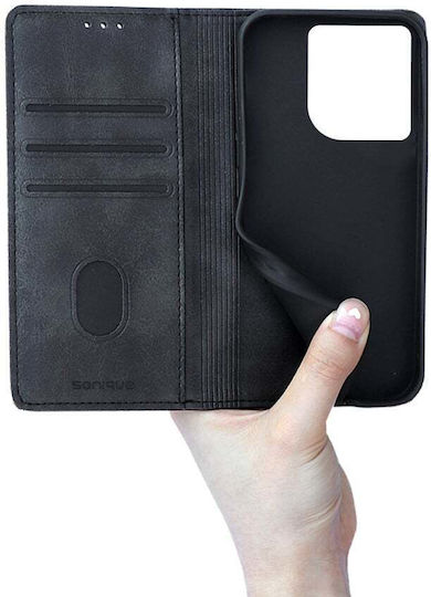 Vintage Magnet Wallet Sonique Mobile Phone Case Motorola Edge 50 5G Black