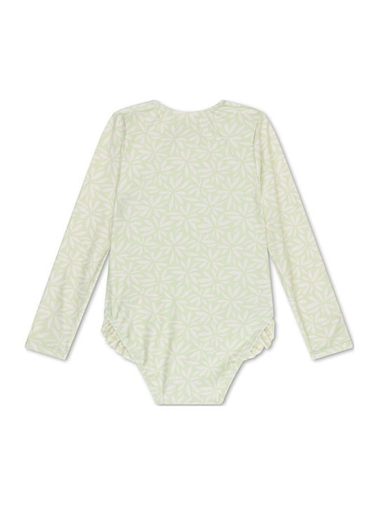 Swim Essentials Детски Бански Цял Бански с Дълъг Ръкав Green Matcha