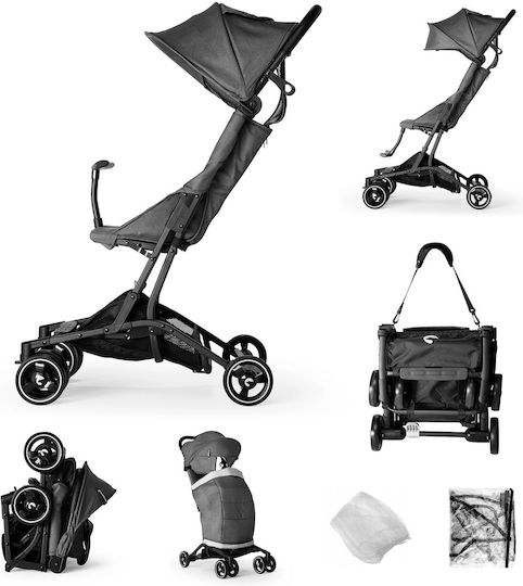 Kidnort Snopertel Kinderwagen Geeignet für Neugeborene Grey