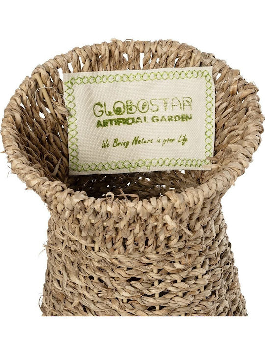 GloboStar Artificial Garden Panama Саксия Дърво Бежов 20x20x40εκ.