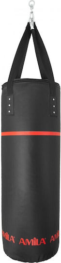 AMILA Συνθετικός Σάκος Μποξ 60kg με Ύψος 150cm Μαύρος