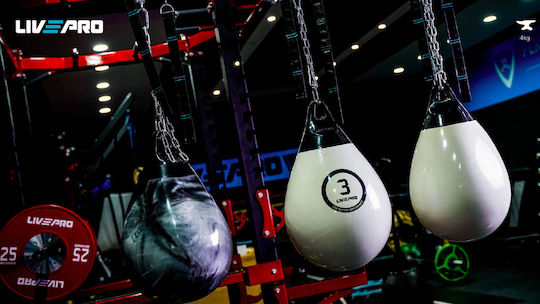 Live Pro Synthetic Speed Punching Bag 4kg White