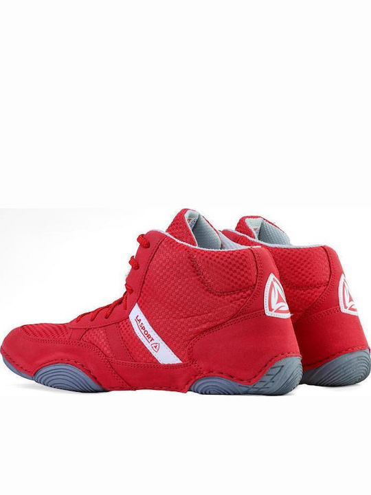 LA Sport WR1 Pantofi de arte marțiale Lupte libere Roșii