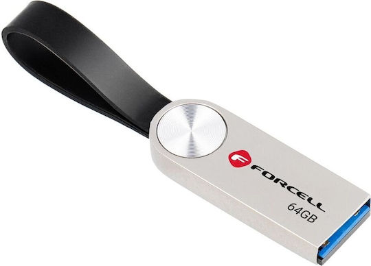 Forcell 64GB USB 3.2 Stick Ασημί