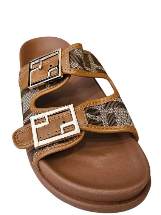Γυναικεία Σανδάλια Flatforms Καφέ