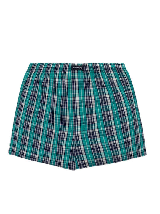 Herren Boxershorts Marine, Red, Green Kariert 2Packung