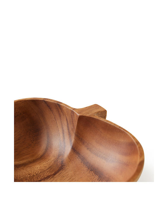 HK Living Serving Bowl Round Wooden with Diameter 14cm