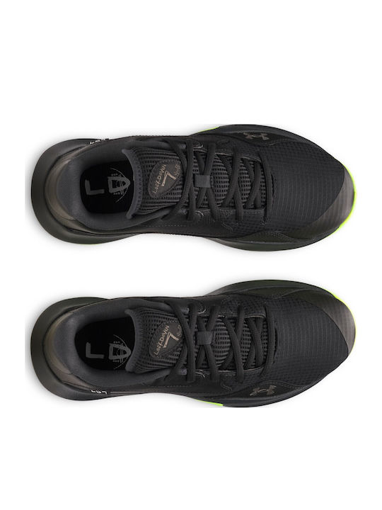 Lockdown 7 Niedrig Basketballschuhe Schwarz