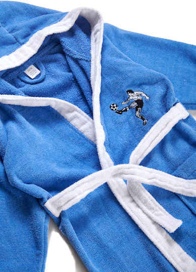 Comfort Παιδικό Μπουρνούζι Sky Blue mit Kapuze