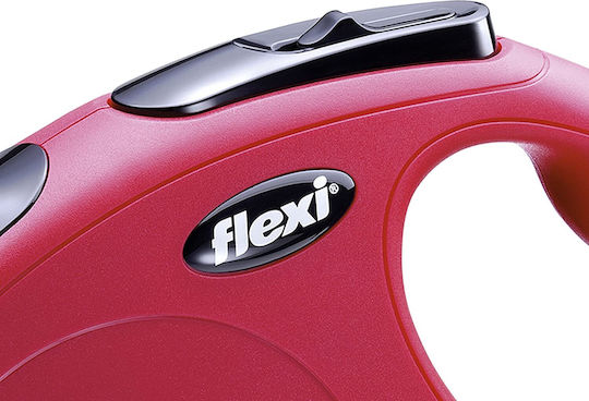 Flexi Foldable Dog Leash/Lead Strap Classic in Red color up to 50kg