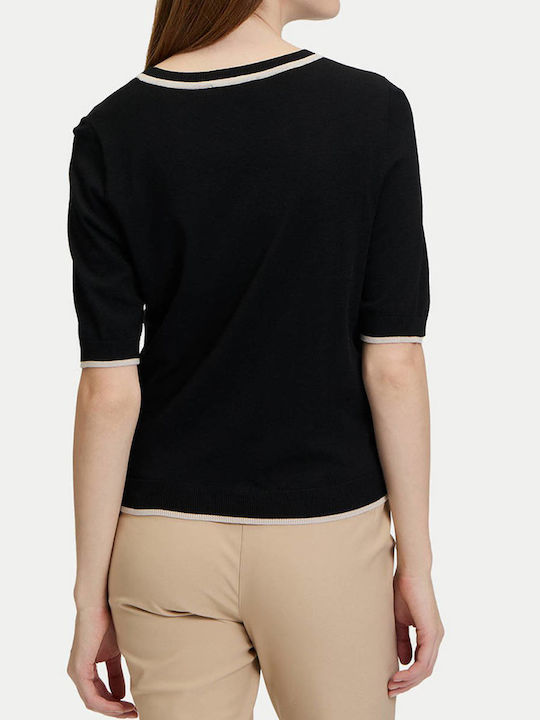 So Cosy Damen Pullover Gestreift Black