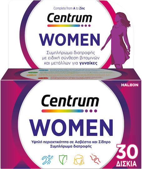 Centrum Women Multivitamin Specially Designed for Women for Energy & Immune System Boost 30 Tablets